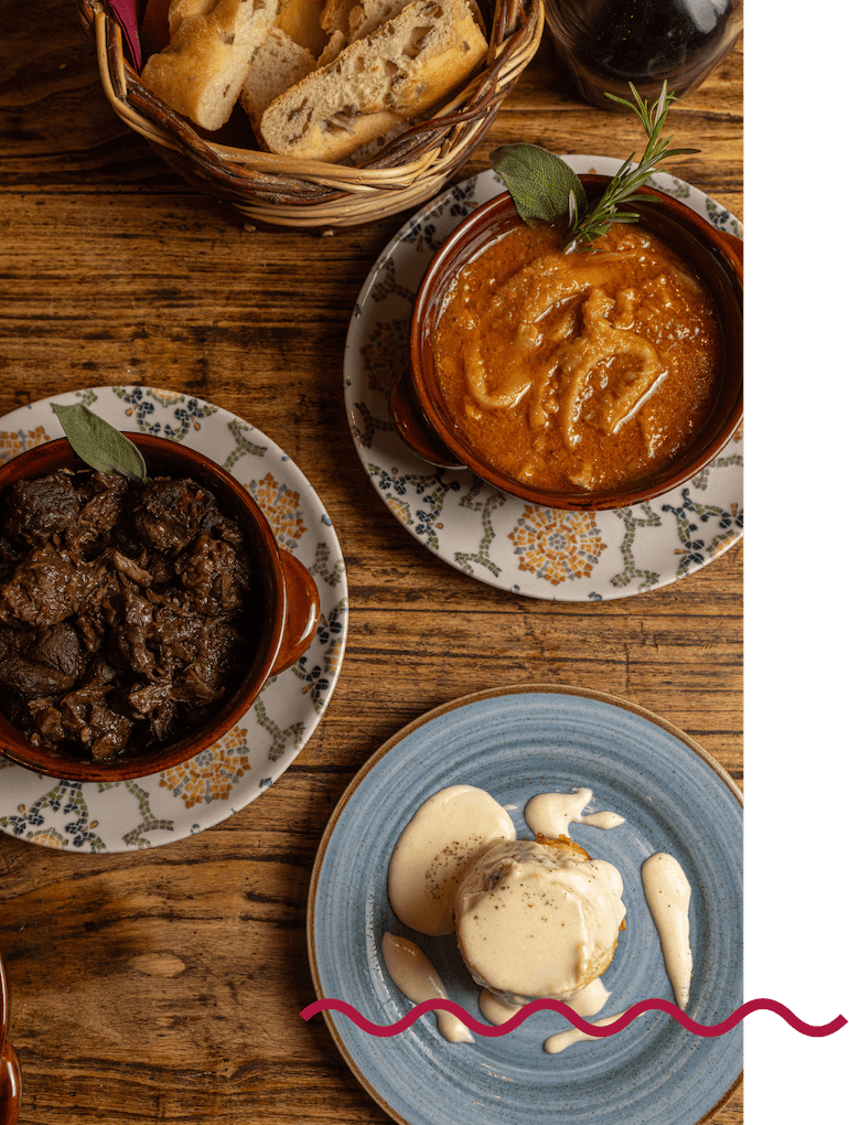 Cucina tradizionale toscana con ricette tipiche della regione, da Vinandro a Fiesole, locale vicino Firenze.